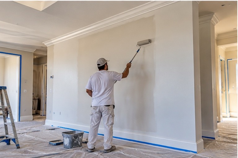 Illustration of interior painting